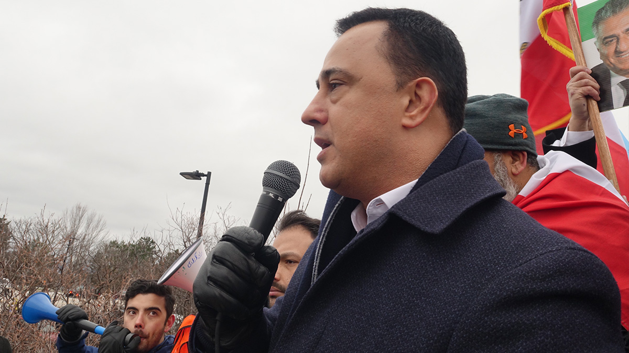 مایکل-پارسا-تظاهرات-سی-و-پنج-هزار-نفری-تورنتو-حمایت-مردم-ایران-ریچموندهیل