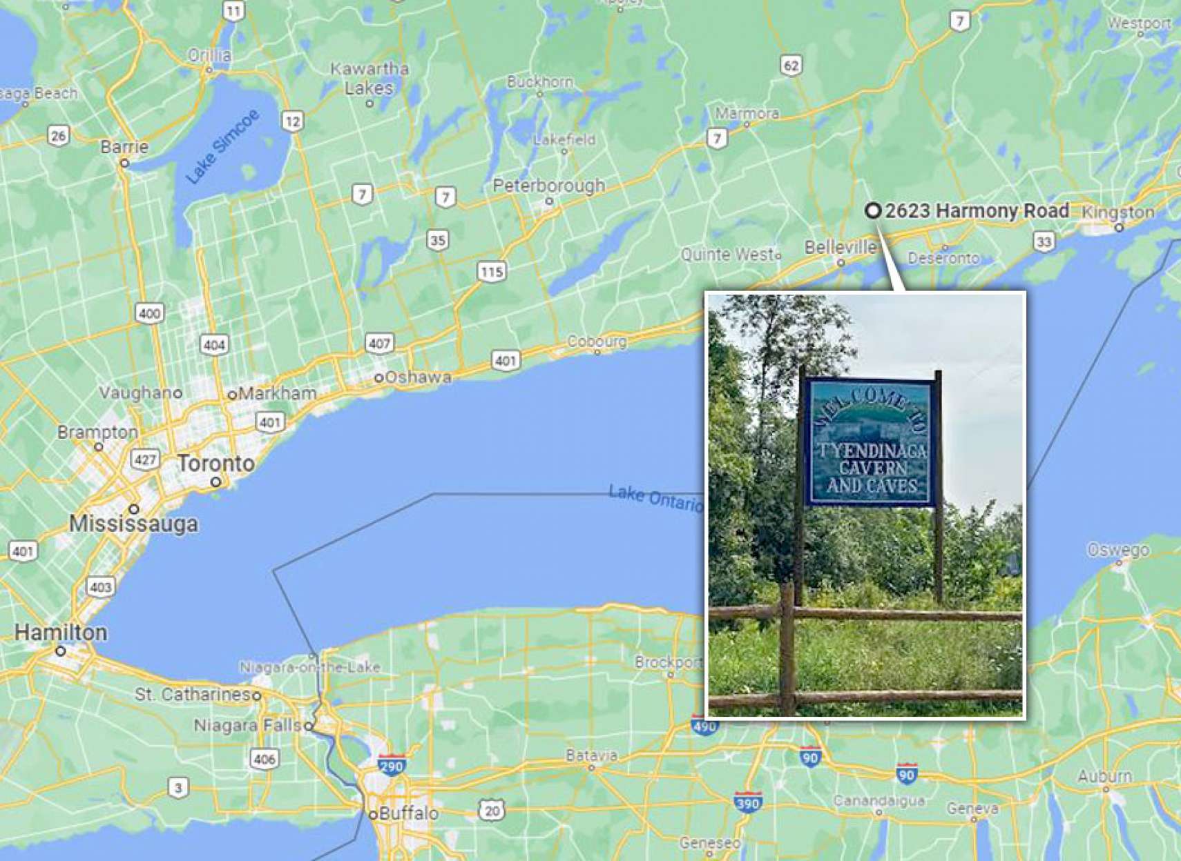 خانواده-گردش-بازدید-غار-تایاندیناگا-کنده-کاری-داخلی-حوضچه-مردم-آرزو-سکه-تورنتو