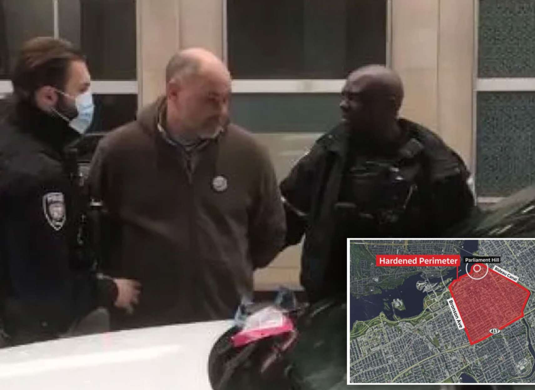 خبر-کانادا-آغاز-حمله-پلیس-ممنوعه-اتاوا-دستگیری-رهبرتظاهرات-کنندگان-انجمن-آزادی‌های-مدنی-سو