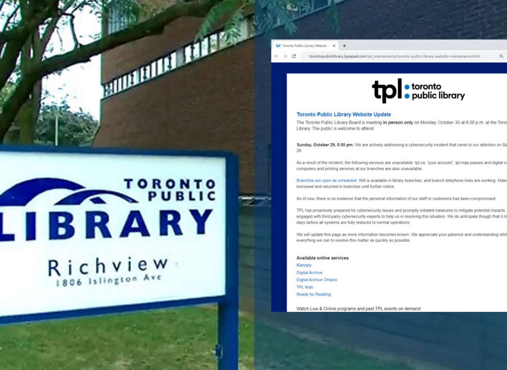 کتابخانه-تورنتو-که-بزرگترین-خدمات-کتابخانه-کاناداست-هک-شد