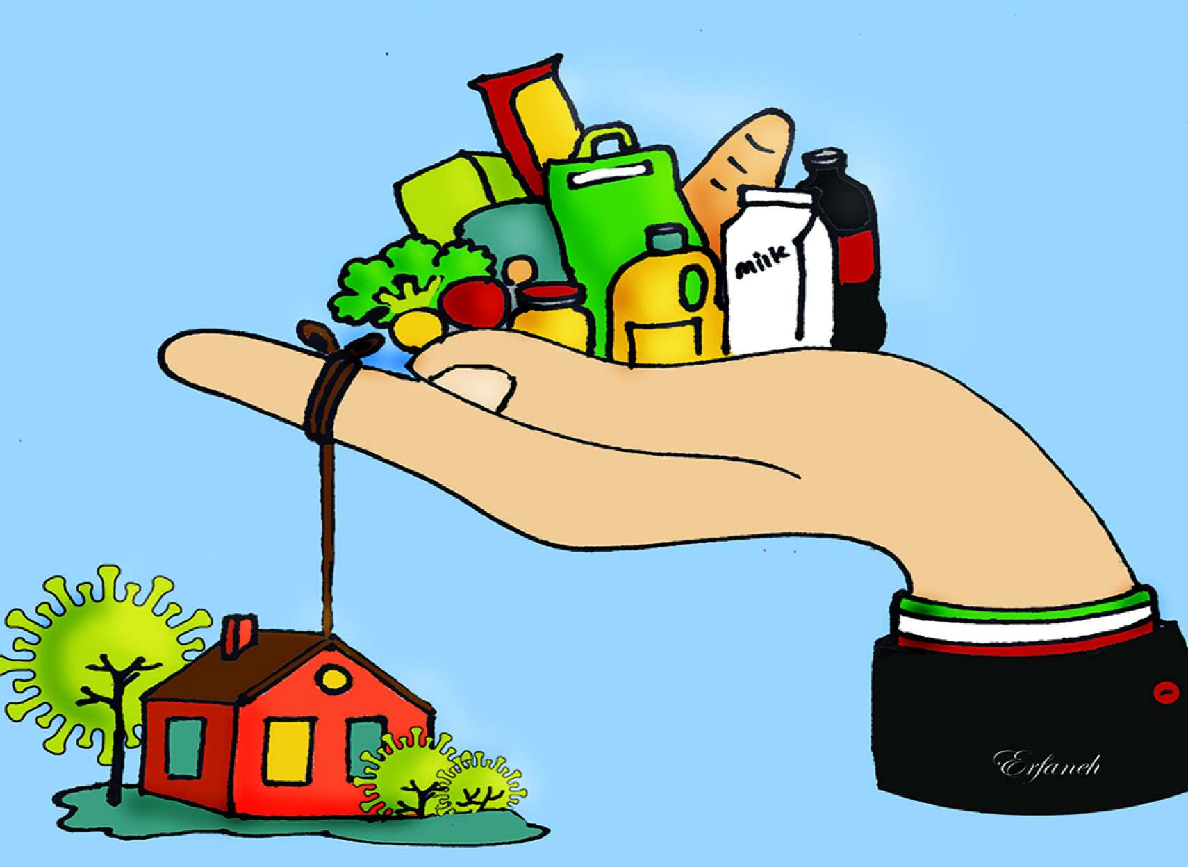 Iranian Canadian helping families in COVID