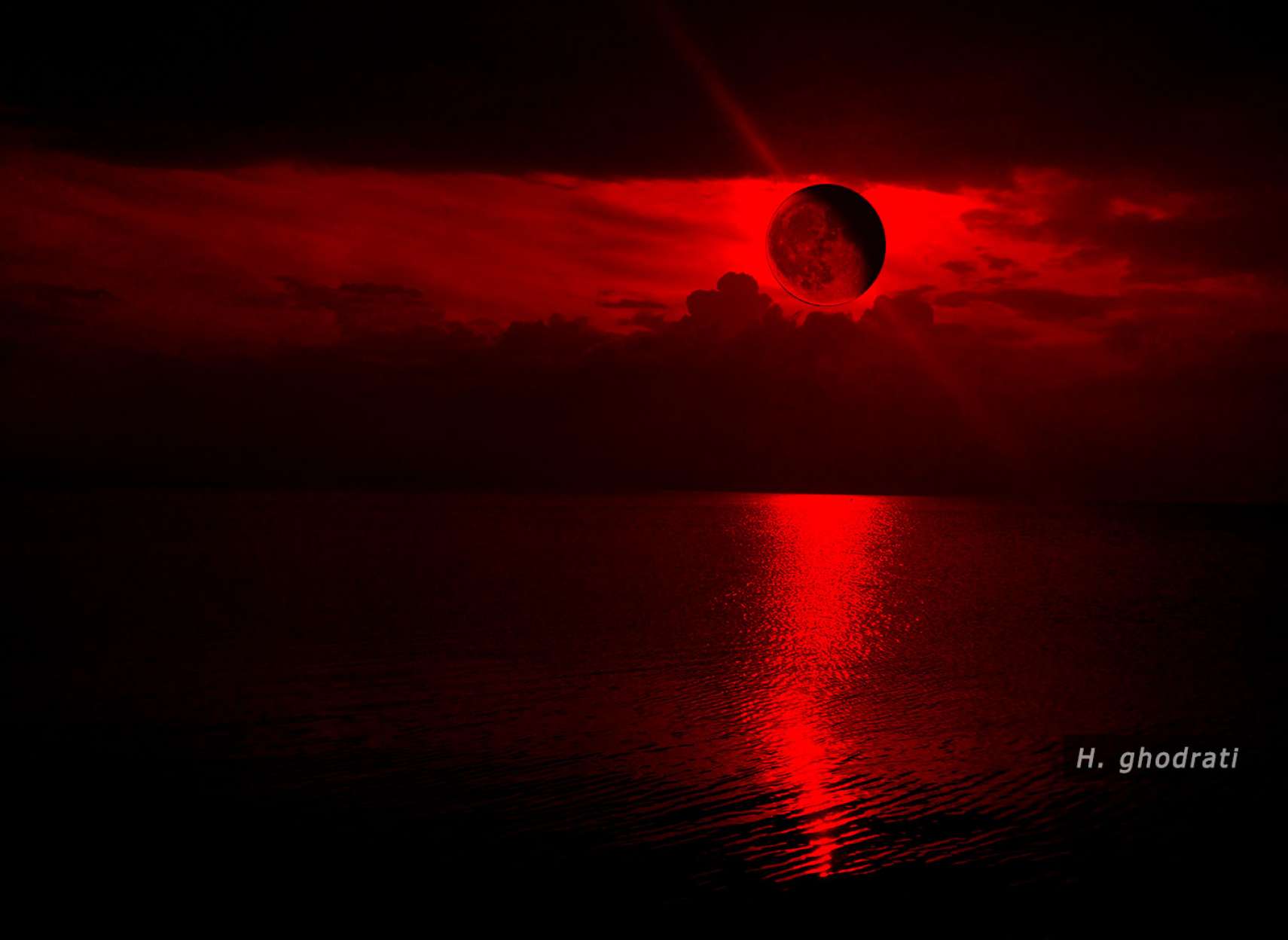 ماه گرفتگی خونی، اَبَر و گُلی امشب