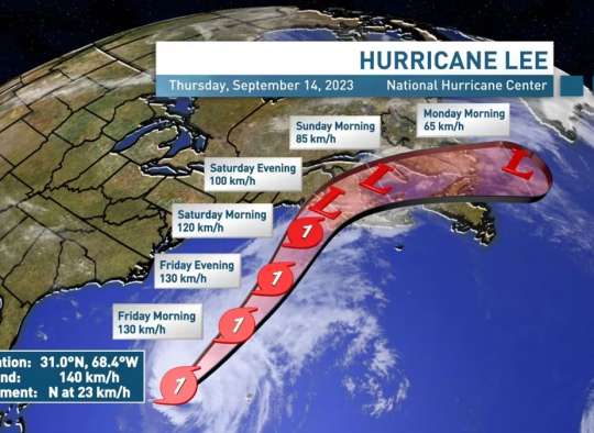 اعلان-وضعیت-اضطراری-طوفان-لی-حداکثر-فردا-شنبه-فقط-به-کانادا-می-زند-آمریکا-نمی-رود