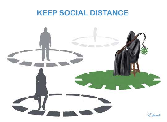 رعایت فاصله اجتماعی